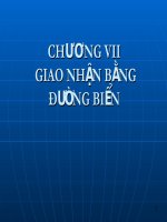 Tài liệu Giao nhận bằng đường biển docx