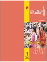 Tài liệu Reading Material for ASHA Book No-2 Maternal & Child Health ppt