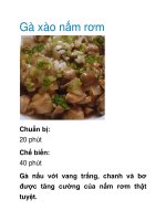 Tài liệu Gà xào nấm rơm docx