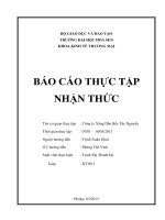 báo cáo thực tập nhận thức công ty xăng dầu bắc tây nguyên