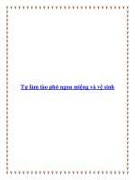 Tài liệu Tự làm tào phớ ngon miệng và vệ sinh doc