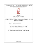Văn hóa doanh nghiệp tại công ty điện toán và truyền số liệu