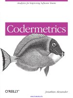 Tài liệu Codermetrics Analytics for Improving Software Teams potx