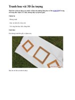 Tài liệu Tranh hoa vải 3D ấn tượng potx