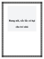 Tài liệu Rung nôi, xốc lắc có hại cho trẻ nhỏ potx