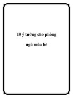 Tài liệu 10 ý tưởng cho phòng ngủ mùa hè ppt