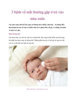 Tài liệu 3 bệnh về mắt thường gặp ở trẻ vào mùa xuân docx