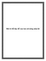 Tài liệu Bài trí đồ đạc để xua tan cái nóng mùa hè doc