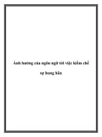 Tài liệu Ảnh hưởng của ngôn ngữ tới việc kiềm chế sự hung hãn doc