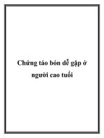 Tài liệu Chứng táo bón dễ gặp ở người cao tuổi pptx