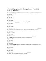 Tài liệu Tìm từ đồng nghĩa với từ được gạch chân - Trình độ TOEFL, Bài số 10 pdf