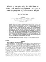 Vấn đề ly hôn giữa công dân việt nam với người nước ngoài theo pháp luật việt nam, so sánh với pháp luật một số nước trên thế giới