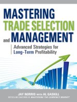 Tài liệu MASTERING TRADE SELECTION AND MANAGEMENT : ADVANCEDSTRATEGIES FOR LONG-TERMPROFITABILITY docx
