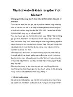 Tài liệu Tiếp thị thế nào để khách hàng Gen Y rút hầu bao? doc