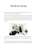 Tài liệu Nội thất cho nhà ống ppt