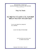 sự hội tụ của dãy các tập hợp iđêan nguyên tố liên kết