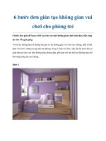 Tài liệu 6 bước đơn giản tạo không gian vui chơi cho phòng trẻ pot