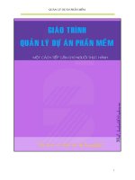 Tài liệu Quản lý dự án phần mềm docx