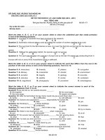 Tài liệu DE THI THU DAI HOC Khoi a1 pdf