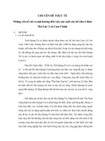 những yếu tố rủi ro ảnh hưởng đến việc sản xuất cây hồ tiêu ở thôn mai lộc 2 xã cam chính