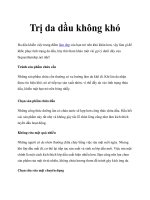 Tài liệu Trị da dầu không khó docx