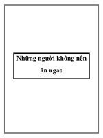 Tài liệu Những người không nên ăn ngao potx