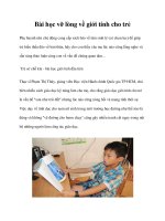 Tài liệu Bài học vỡ lòng về giới tính cho trẻ doc