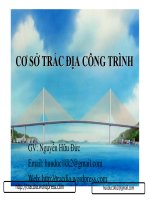 Tài liệu Cơ sở địa trắc công trình - Chương 3 ppt