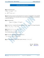 Đề kiểm tra định kỳ số 7 môn toán Thầy Phương