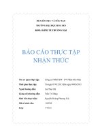 Báo cáo thực tập nhận thức Công ty TNHH TM - DV Nhân Hòa Phát
