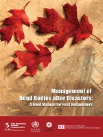 Tài liệu Management of Dead Bodies after Disasters: A Field Manual for First Responders docx