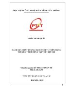 Đánh giá chất lượng dịch vụ IPTV trên mạng truyền tải IP MPLS tại VNPT   hà nội