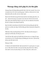 Tài liệu Massage đúng cách giúp bé yêu thư giãn ppt