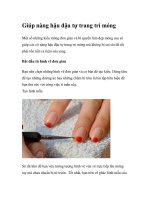 Tài liệu Giúp nàng hậu đậu tự trang trí móng doc