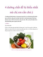 Tài liệu 4 dưỡng chất dễ bị thiếu nhất mà chị em cần chú ý docx