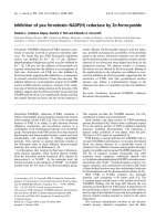 Tài liệu Báo cáo khoa học: Inhibition of pea ferredoxin–NADP(H) reductase by Zn-ferrocyanide docx