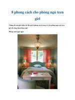 Tài liệu 8 phong cách cho phòng ngủ teen girl docx