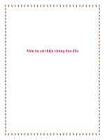 Tài liệu Món ăn cải thiện chứng đau đầu. doc