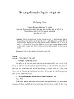 Đa dạng di truyền 5 quần thể gà nội