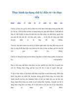 Tài liệu Thực hành áp dụng chữ ký điện tử vào thực tiễn pptx