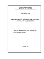 chuyển đổi từ mô hình uml sang owl ontology và ứng dụng