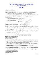 Tài liệu Đề thi thử đại học 2013 Môn Toán khối B Đề 41 pptx