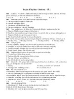 Luyện đề đại học sinh học phần 2