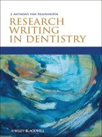 Tài liệu Research Writing in Dentistry doc