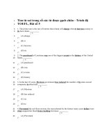 Tài liệu Đề thi và đáp án tiếng anh trình độ TOEFL - Tìm từ sai trong số các từ được gạch chân - Đề 5 potx