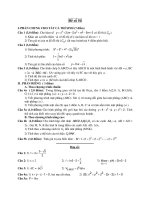 Tài liệu Đề ôn thi tốt nghiệp trung học phổ thông môn toán - Đề 54 ppt