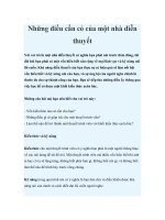 Tài liệu Những điều cần có của một nhà diễn thuyết doc