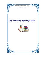 Tài liệu Quy trình công nghệ thực phẩm pdf