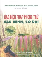 Tài liệu Các biện pháp phòng trừ sâu bệnh, cỏ dại potx