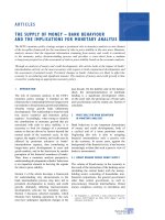 Tài liệu the supply oF money – banK behaViour and the implications For monetary analysis doc